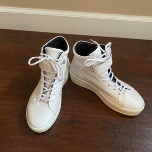 Royal Republiq High Ankle Leather Lace-Up Sneakers with Velcro Straps Size 9